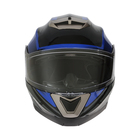 Шлем модуляр с двумя визорами, размер M (57-58), модель - BLD-160E, черно-синий - Фото 8