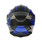 Шлем модуляр с двумя визорами, размер M (57-58), модель - BLD-160E, черно-синий - Фото 10