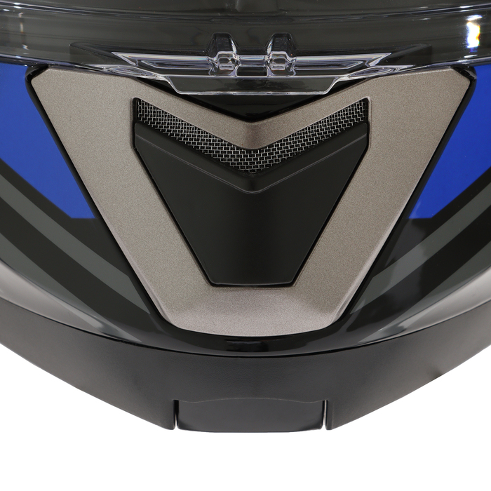 Шлем модуляр с двумя визорами, размер L (59-60), модель - BLD-160E, черно-синий - фото 1928494014