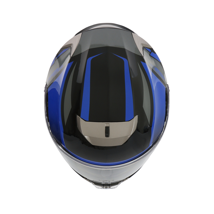 Шлем модуляр с двумя визорами, размер L (59-60), модель - BLD-160E, черно-синий - фото 1928494012