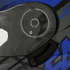 Шлем модуляр с двумя визорами, размер XXL (61), модель - BLd=160E, черно-синий - Фото 15