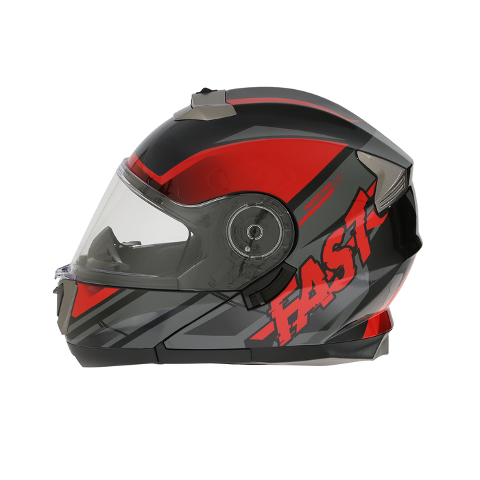 Шлем модуляр с двумя визорами, размер L (59-60), модель - BLD-160E, черно-красный - фото 1928494090