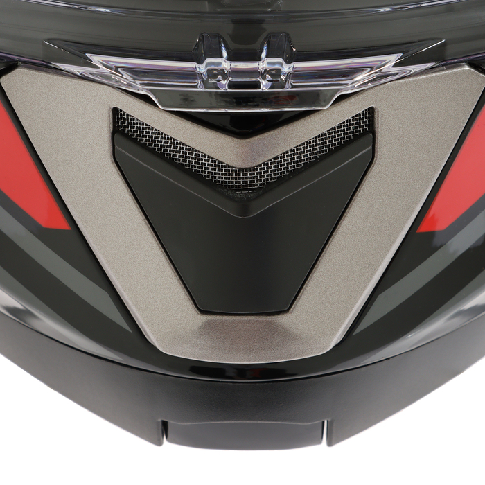 Шлем модуляр с двумя визорами, размер XXL (61), модель - BLD-160E, черно-красный - фото 1928494134