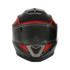 Шлем модуляр с двумя визорами, размер XXL (61), модель - BLD-160E, черно-красный - Фото 8