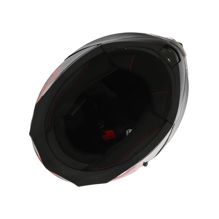 Шлем модуляр с двумя визорами, размер XXL (61), модель - BLD-160E, черно-красный - фото 1928494133