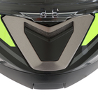 Шлем модуляр с двумя визорами, размер M (57-58), модель - BLD-160E, черно-желтый - Фото 13
