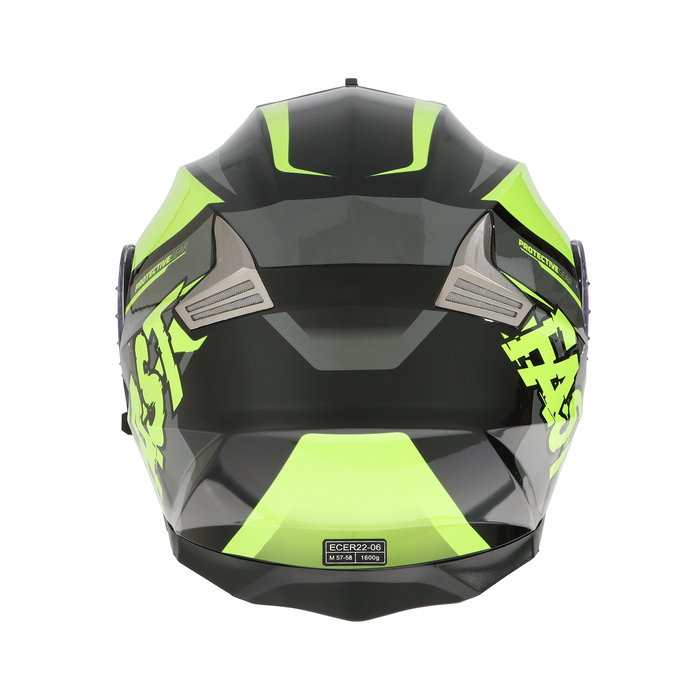 Шлем модуляр с двумя визорами, размер M, модель - BLD-160E, черно-желтый