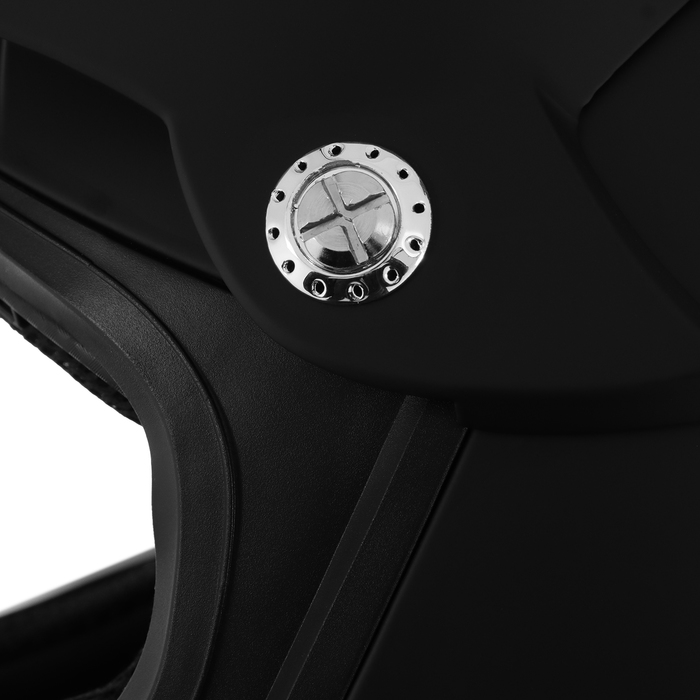 Шлем кроссовый, размер M, модель - BLD-819-7, черный матовый