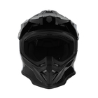 Шлем кроссовый, размер M (57-58), модель - BLD-819-7, черный глянцевый - Фото 4