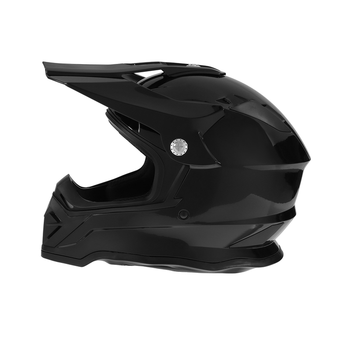 Шлем кроссовый, размер L, модель - BLD-819-7, черный глянцевый