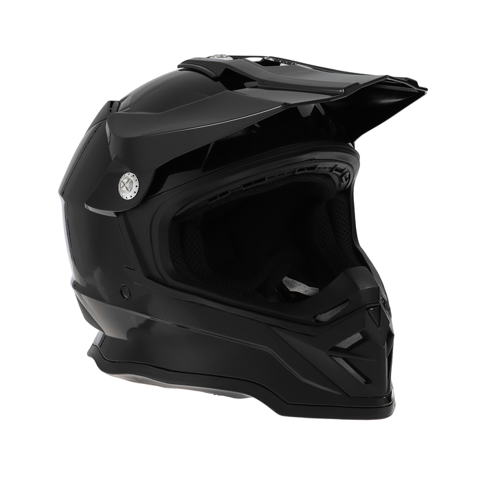 Шлем кроссовый, размер XL, модель - BLD-819-7, черный глянцевый