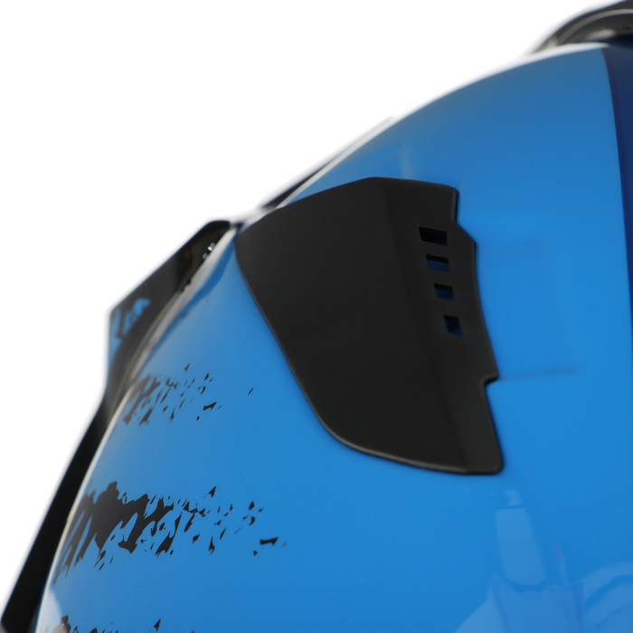 Шлем кроссовый, размер M, модель - BLD-819-7, черно-синий