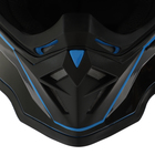 Шлем кроссовый, размер L (59-60), модель - BLD-819-7, черно-синий - Фото 9