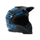 Шлем кроссовый, размер XL (60-61), модель - BLD-819-7, черно-синий - Фото 3
