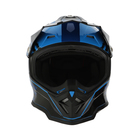 Шлем кроссовый, размер XL (60-61), модель - BLD-819-7, черно-синий - Фото 4