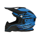 Шлем кроссовый, размер XL (60-61), модель - BLD-819-7, черно-синий - Фото 5