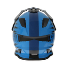 Шлем кроссовый, размер XL (60-61), модель - BLD-819-7, черно-синий - Фото 6