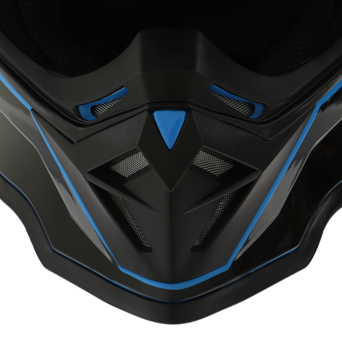 Шлем кроссовый, размер XXL, модель - BLD-819-7, черно-синий