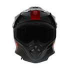 Шлем кроссовый, размер M (57-58), модель - BLD-819-7, черно-красный - Фото 4