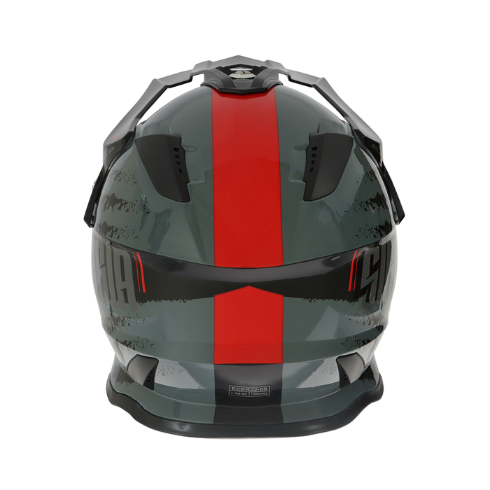 Шлем кроссовый, размер L, модель - BLD-819-7, черно-красный