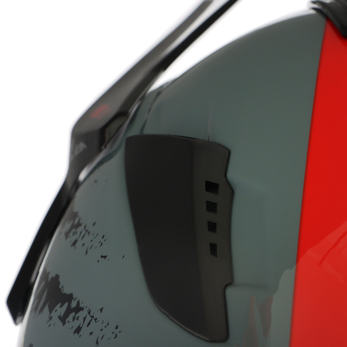 Шлем кроссовый, размер XL, модель - BLD-819-7, черно-красный