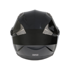 Шлем открытый с двумя визорами, размер M (57-58), модель - BLd=708E, черный глянцевый - Фото 8