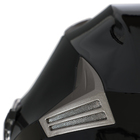 Шлем открытый с двумя визорами, размер M (57-58), модель - BLD-708E, черный глянцевый - Фото 12