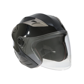 Шлем открытый с двумя визорами, размер L (59-60), модель - BLD-708E, черный глянцевый