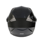 Шлем открытый с двумя визорами, размер XXL (61), модель - BLd=708E, черный глянцевый - Фото 8