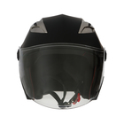 Шлем открытый с двумя визорами, размер M (57-58), модель - BLD-708E, черный матовый - Фото 6