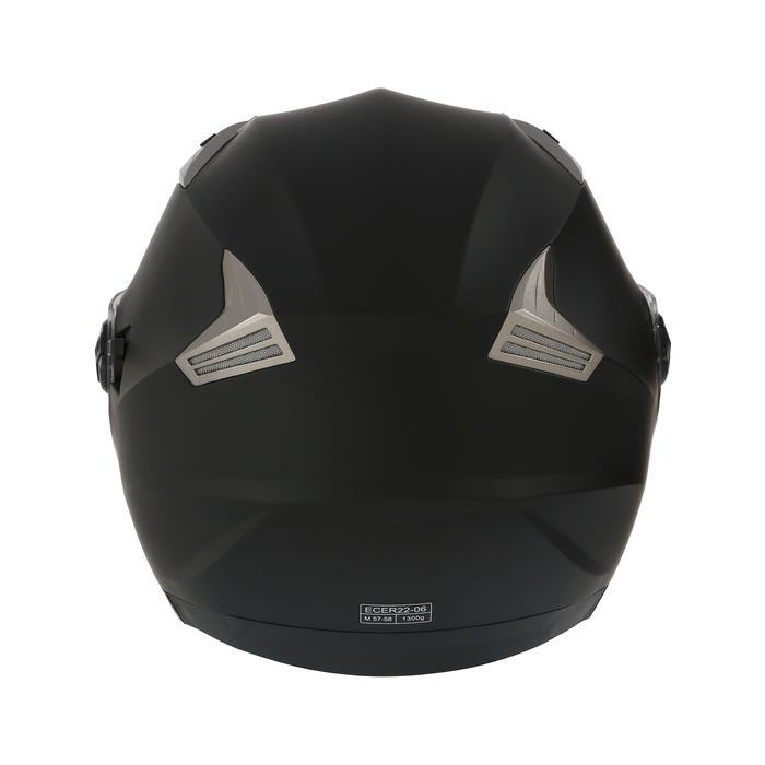 Шлем открытый с двумя визорами, размер M, модель - BLD-708E, черный матовый