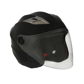 Шлем открытый с двумя визорами, размер L (59-60), модель - BLD-708E, черный матовый