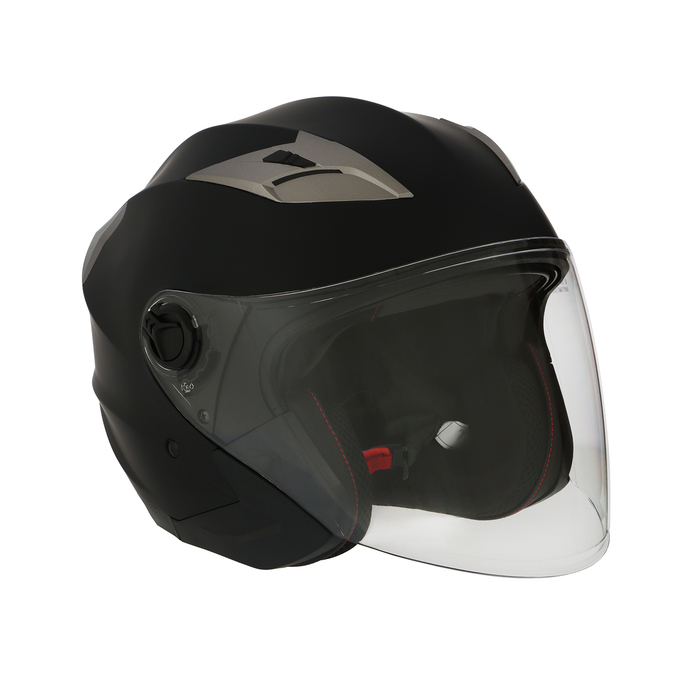 Шлем открытый с двумя визорами, размер XL (60-61), модель - BLD-708E, черный матовый