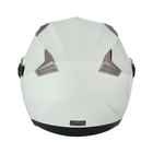 Шлем открытый с двумя визорами, размер M (57-58), модель - BLD-708E, белый глянцевый - Фото 8