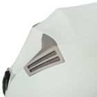 Шлем открытый с двумя визорами, размер M (57-58), модель - BLD-708E, белый глянцевый - Фото 12
