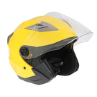 Шлем открытый с двумя визорами, размер XS (53-54), модель - BLD-708E, желтый глянцевый - Фото 4