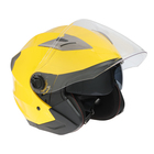 Шлем открытый с двумя визорами, размер XS (53-54), модель - BLD-708E, желтый глянцевый - Фото 5