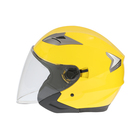 Шлем открытый с двумя визорами, размер M (57-58), модель - BLD-708E, желтый глянцевый - Фото 7
