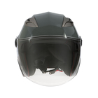 Шлем открытый с двумя визорами, размер XS (53-54), модель - BLD-708E, серый глянцевый - Фото 6