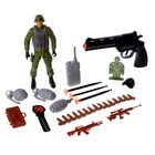Набор военного «Альфа», 16 предметов, цвет МИКС - Фото 15