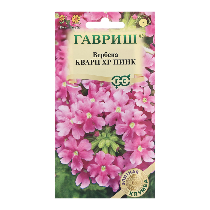 

Семена Вербена "Кварц XP Пинк", ц/п, 4 шт.