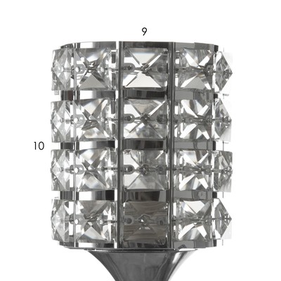 Бра «Моника» Е27 40 Вт хром 10×26 см