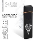 Зажигалка электронная «Волк», 2.3×8.3 см - Фото 1