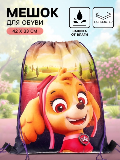 Мешок для обуви 420×330 мм, «Скай, Щенячий патруль»