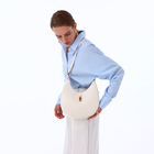 Сумка женская багет TEXTURA на молнии, 27×9×23 см, молочная - Фото 2