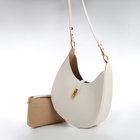 Сумка женская багет TEXTURA на молнии, 27×9×23 см, молочная - Фото 4