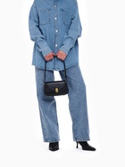 Сумка женская мессенджер TEXTURA на клапане, 23×6×13 см, чёрная - Фото 13