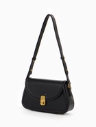 Сумка женская мессенджер TEXTURA на клапане, 23×6×13 см, чёрная - Фото 6