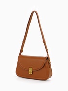 Сумка женская мессенджер TEXTURA на клапане, 23×6×13 см, коричневая - Фото 6