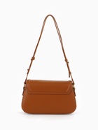 Сумка женская мессенджер TEXTURA на клапане, 23×6×13 см, коричневая - Фото 7